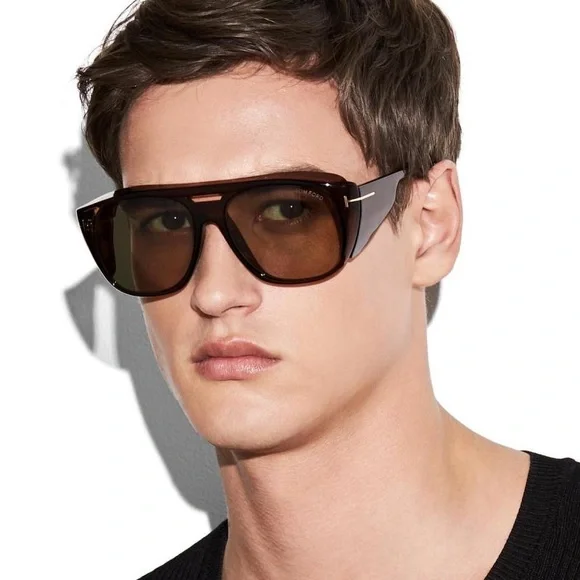 Authentic Tom Ford Transparent Brown Sunglasses NWT Amazon.com: Tom Ford SELBY FT 0952 Transparent Light Brown  main image 4
